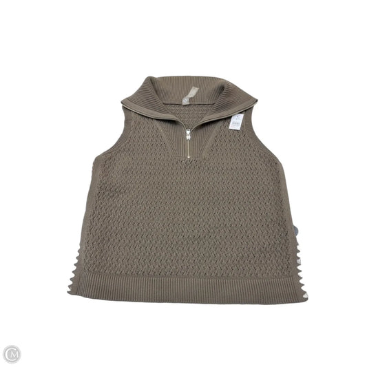 Vest Sweater By Lou And Grey In Taupe, Size: S