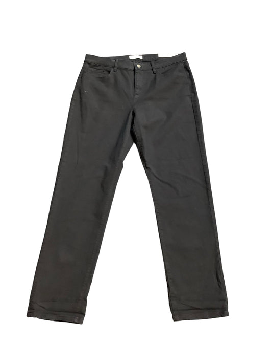 Black Jeans Straight Loft, Size 8
