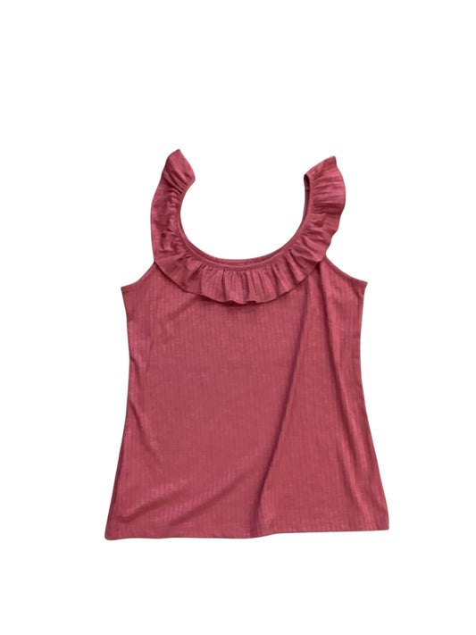 Top Sleeveless By Loft In Mauve, Size: L