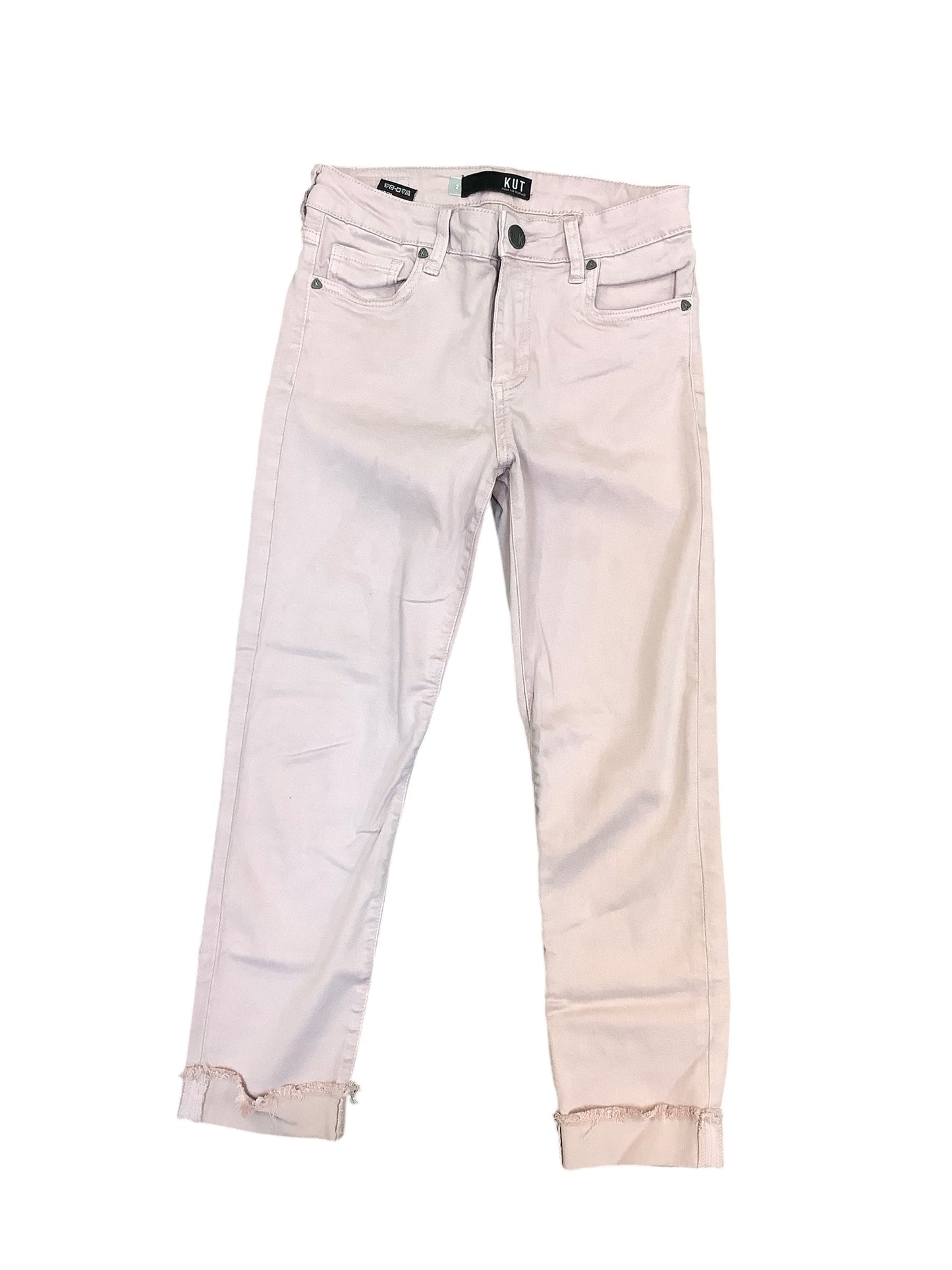 Jeans Cropped By Kut In Pink, Size: 2