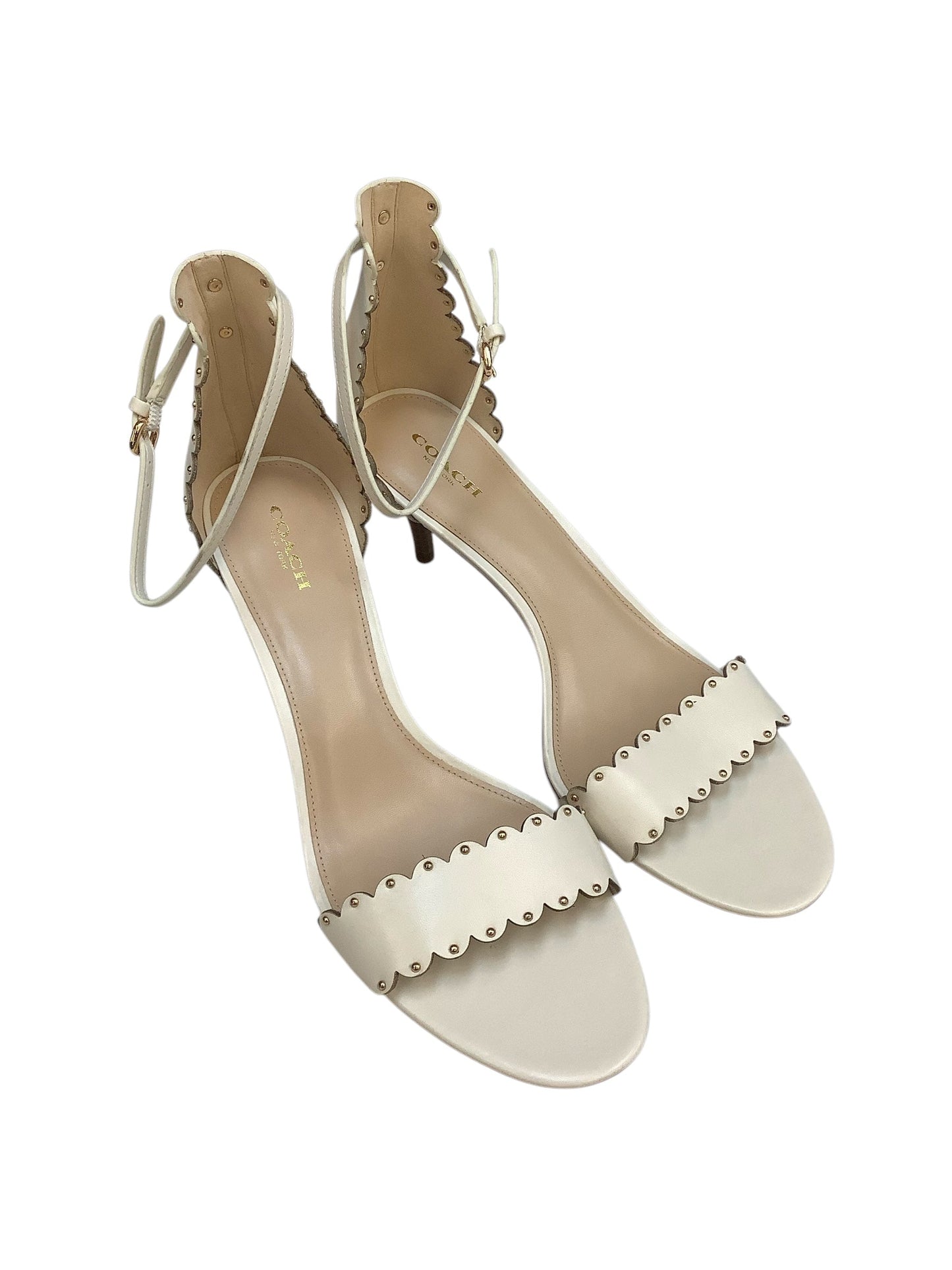 Shoes Designer By Coach In Cream, Size: 11