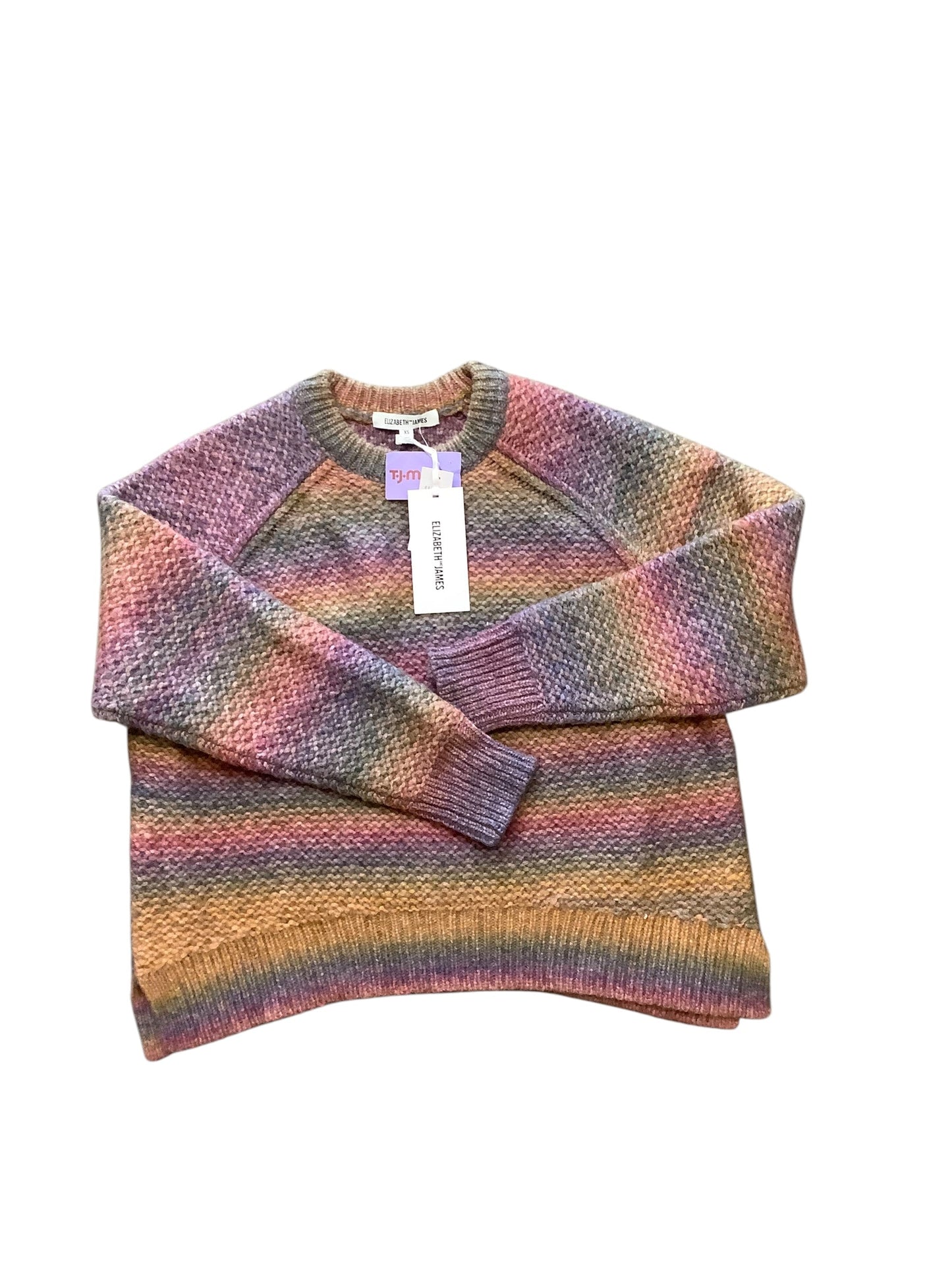 Sweater By Elizabeth And James In Pink & Purple, Size: Xs