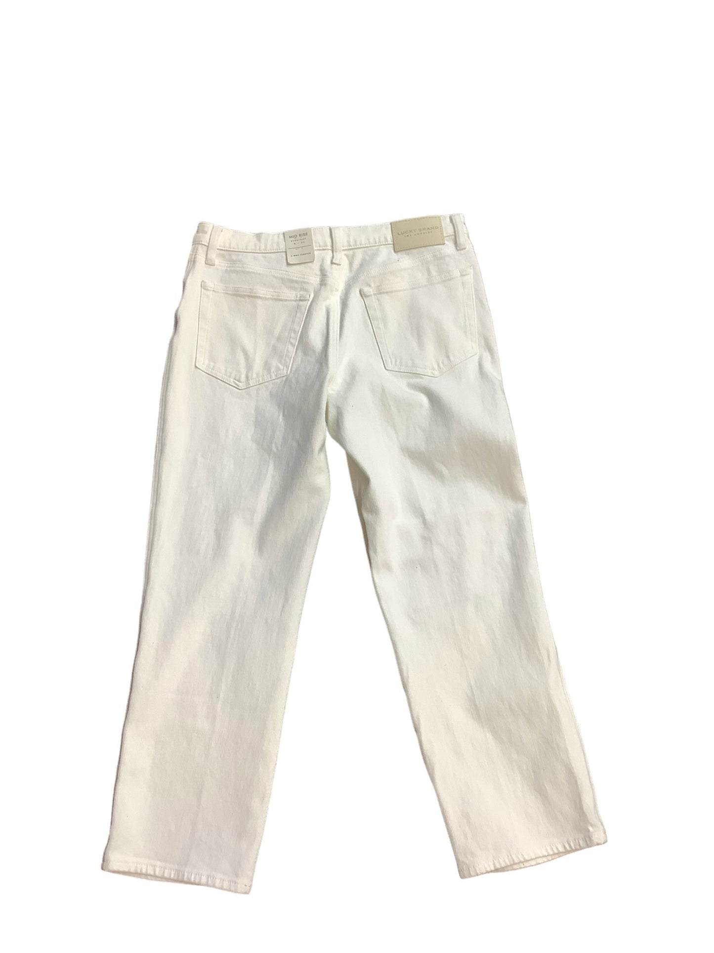 White Jeans Boot Cut Lucky Brand, Size 8