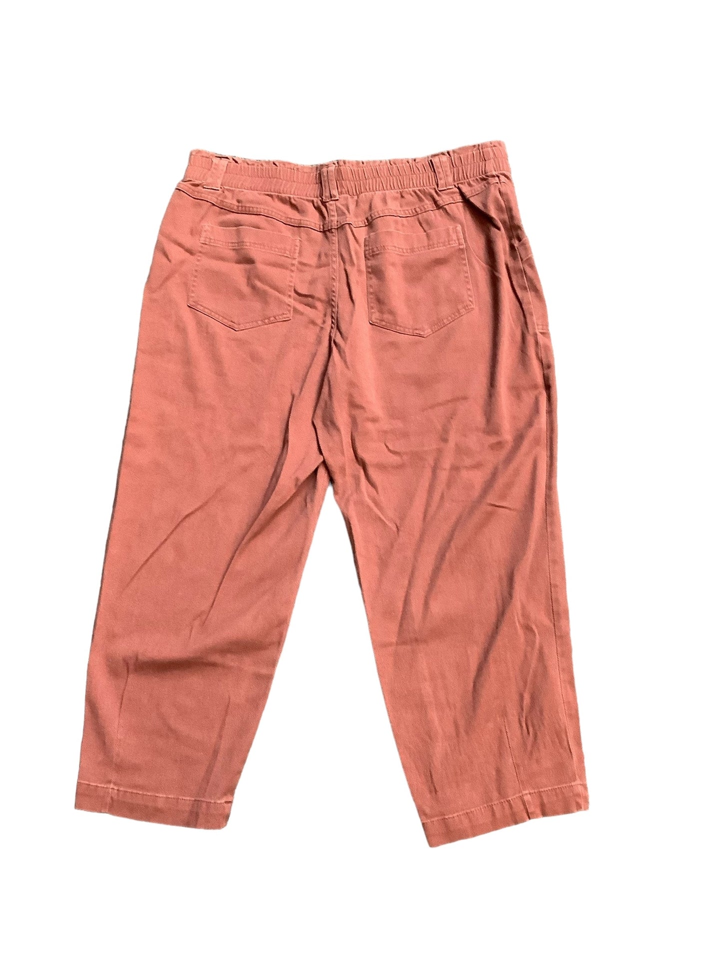 Pants Cropped By Knox Rose In Orange, Size: Xl