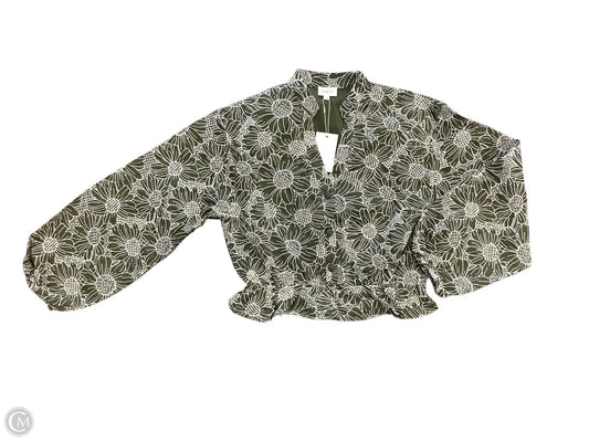 Top Long Sleeve By Clothes Mentor In Green, Size: L