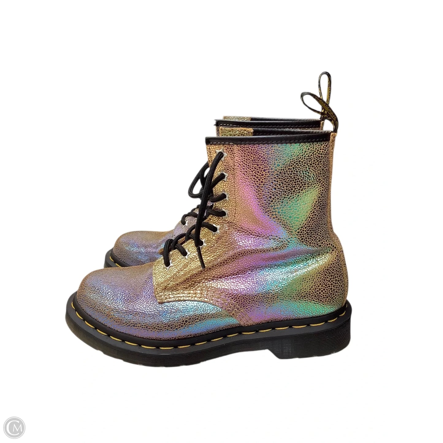 Boots Combat By Dr Martens In Gold, Size: 7
