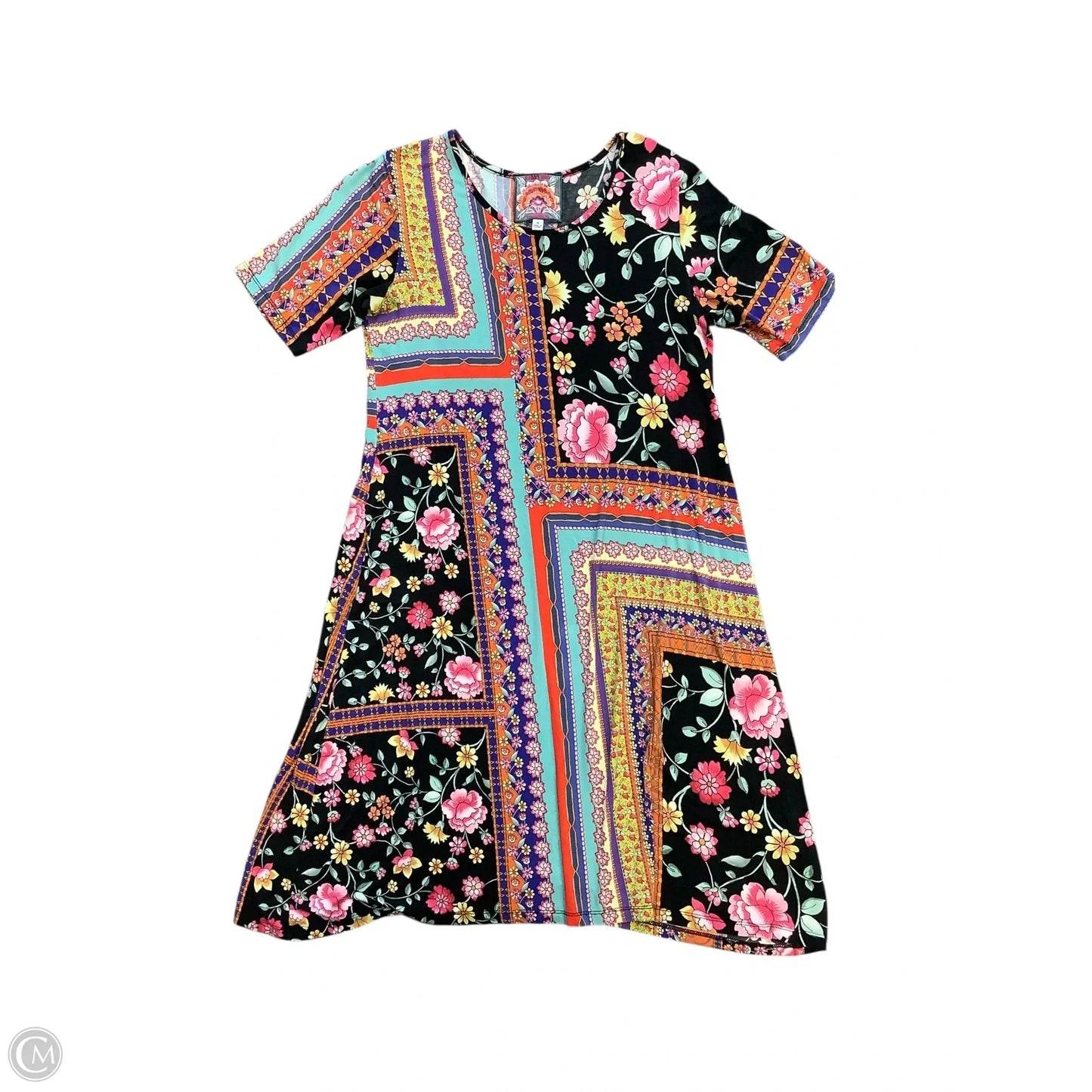 Dress Casual Midi By Johnny Was In Multi-colored, Size: M
