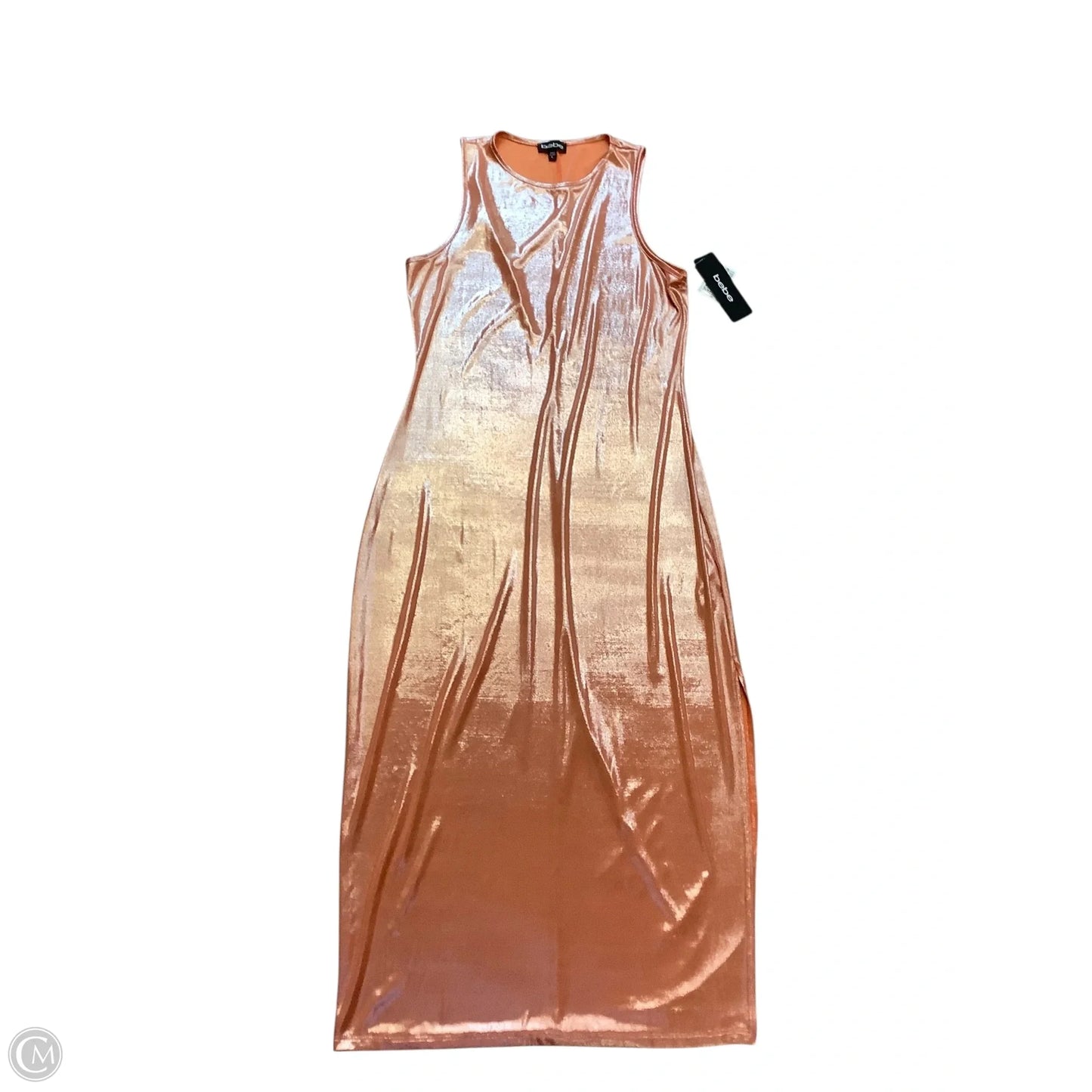 Dress Party Long By Bebe In Orange, Size: L