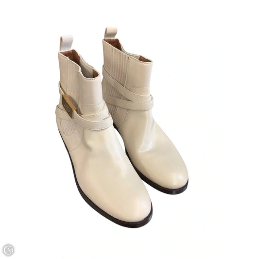 Boots Designer By Tory Burch In Cream, Size: 10