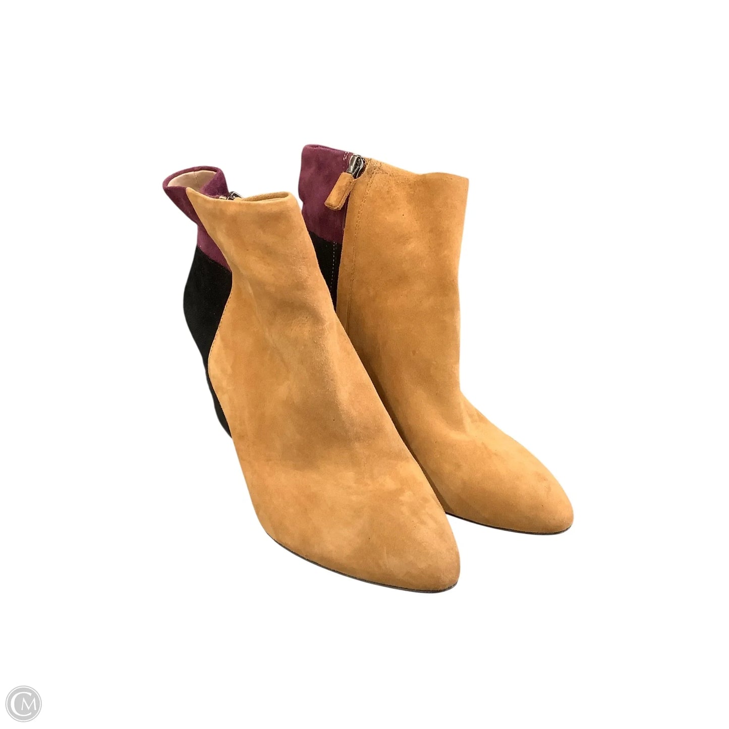 Boots Ankle Heels By Bcbgmaxazria In Black & Tan, Size: 10