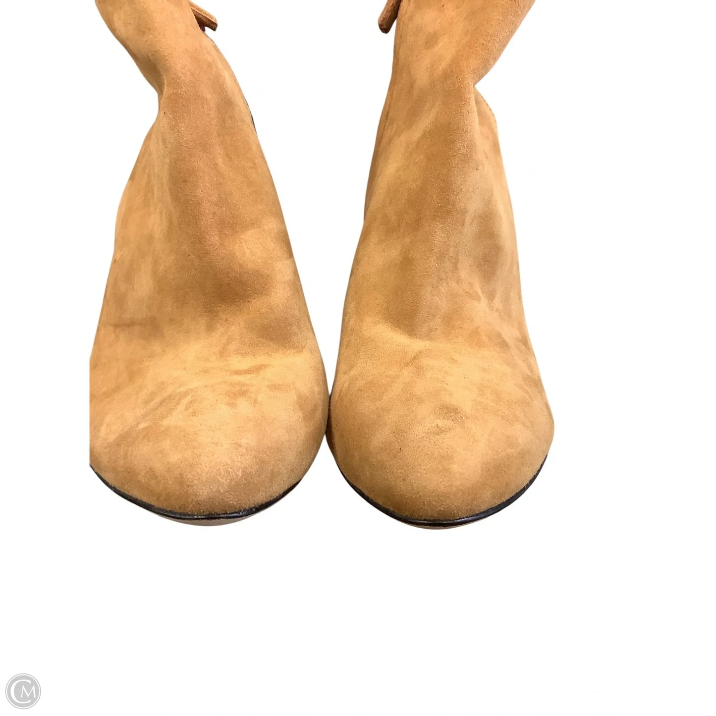 Boots Ankle Heels By Bcbgmaxazria In Black & Tan, Size: 10