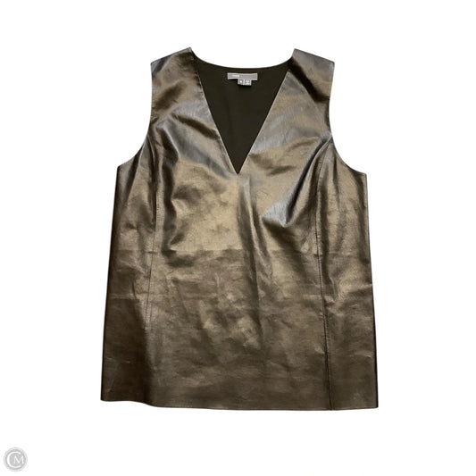Blouse Sleeveless By Vince In Black, Size: 8
