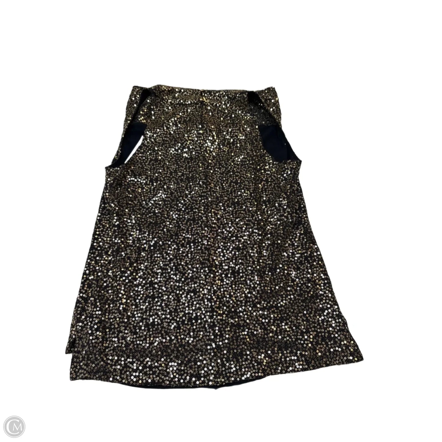 Blouse Sleeveless By Calvin Klein In Gold, Size: Sp