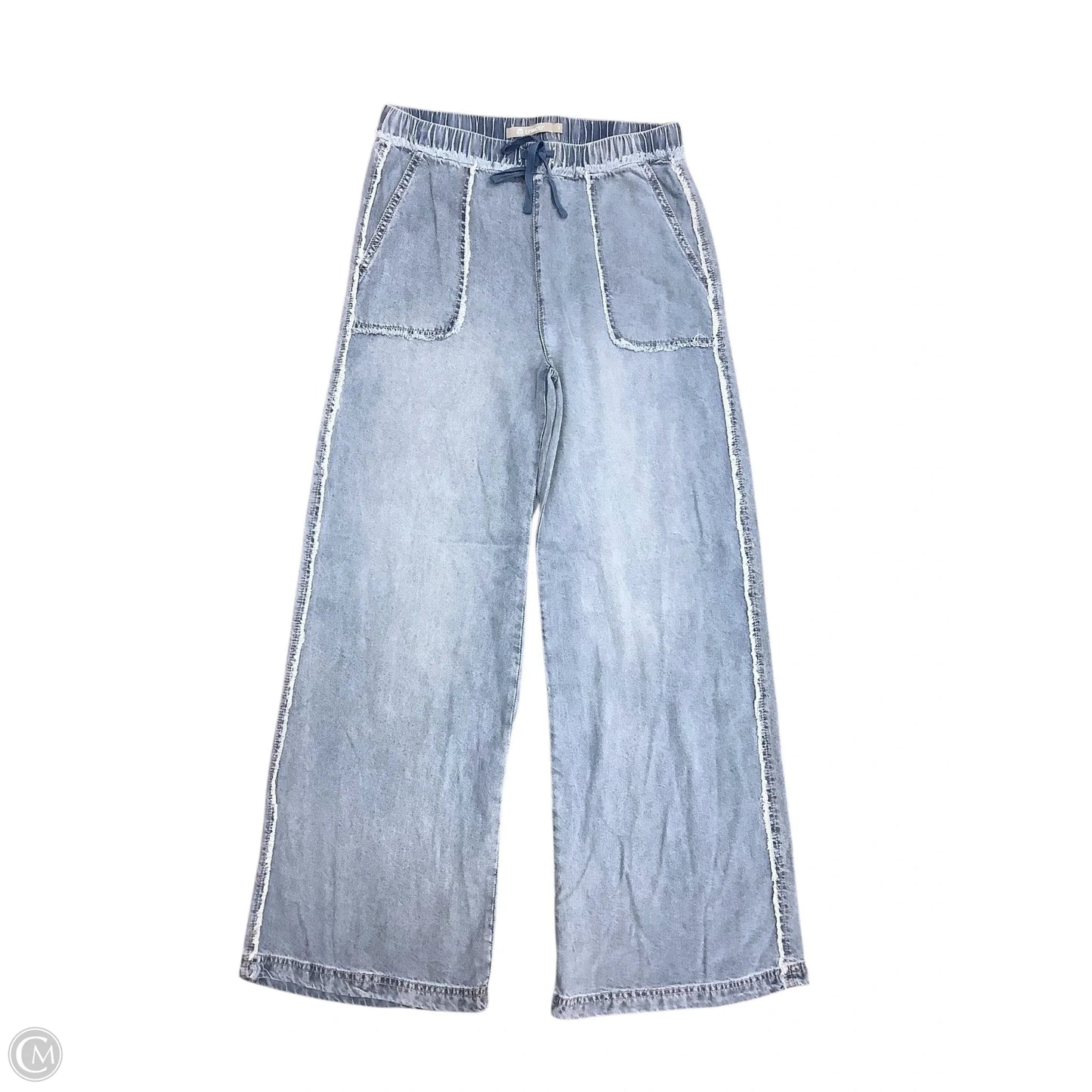 Jeans Wide Leg By Cmc In Blue Denim, Size: S