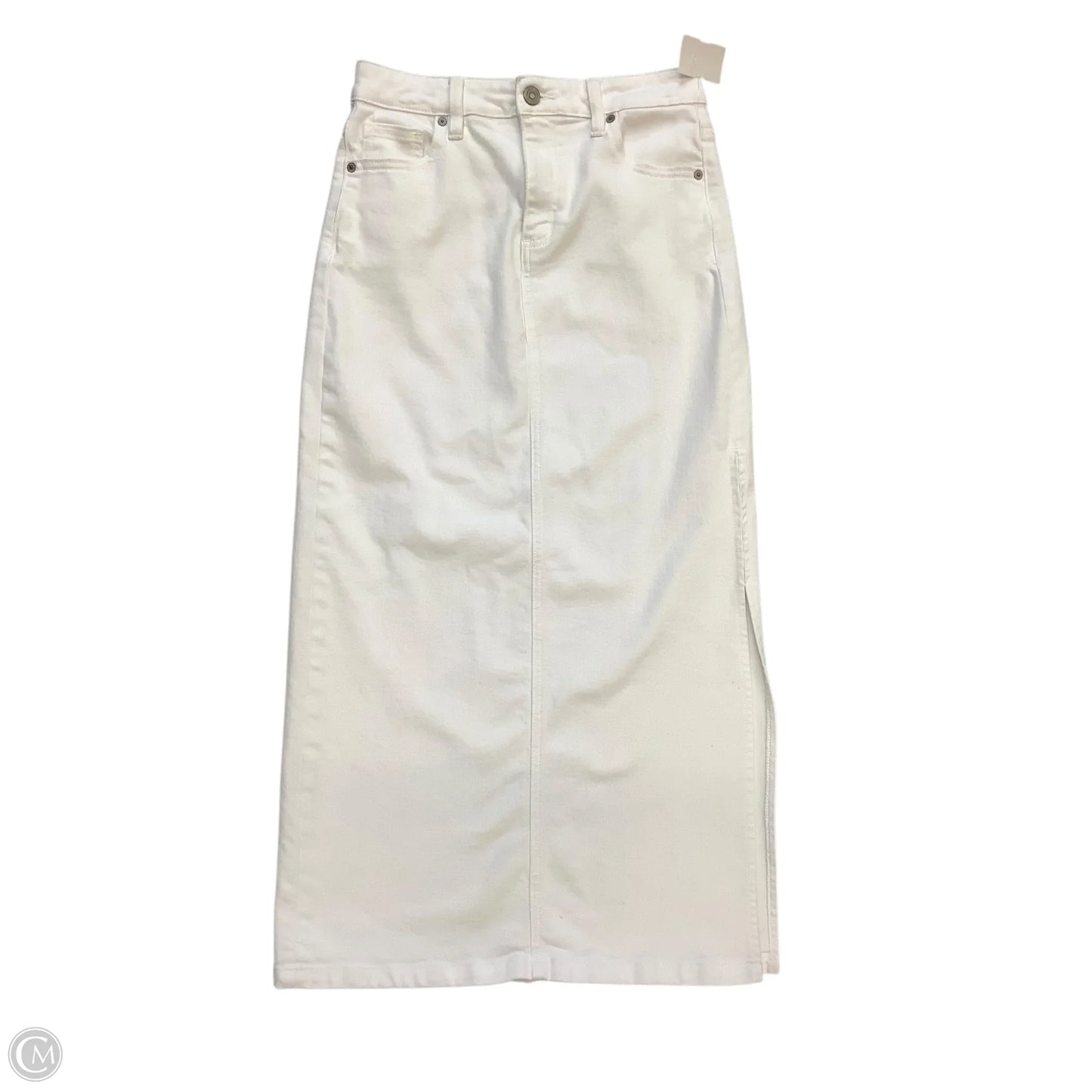 Skirt Maxi By Hidden In White Denim, Size: S