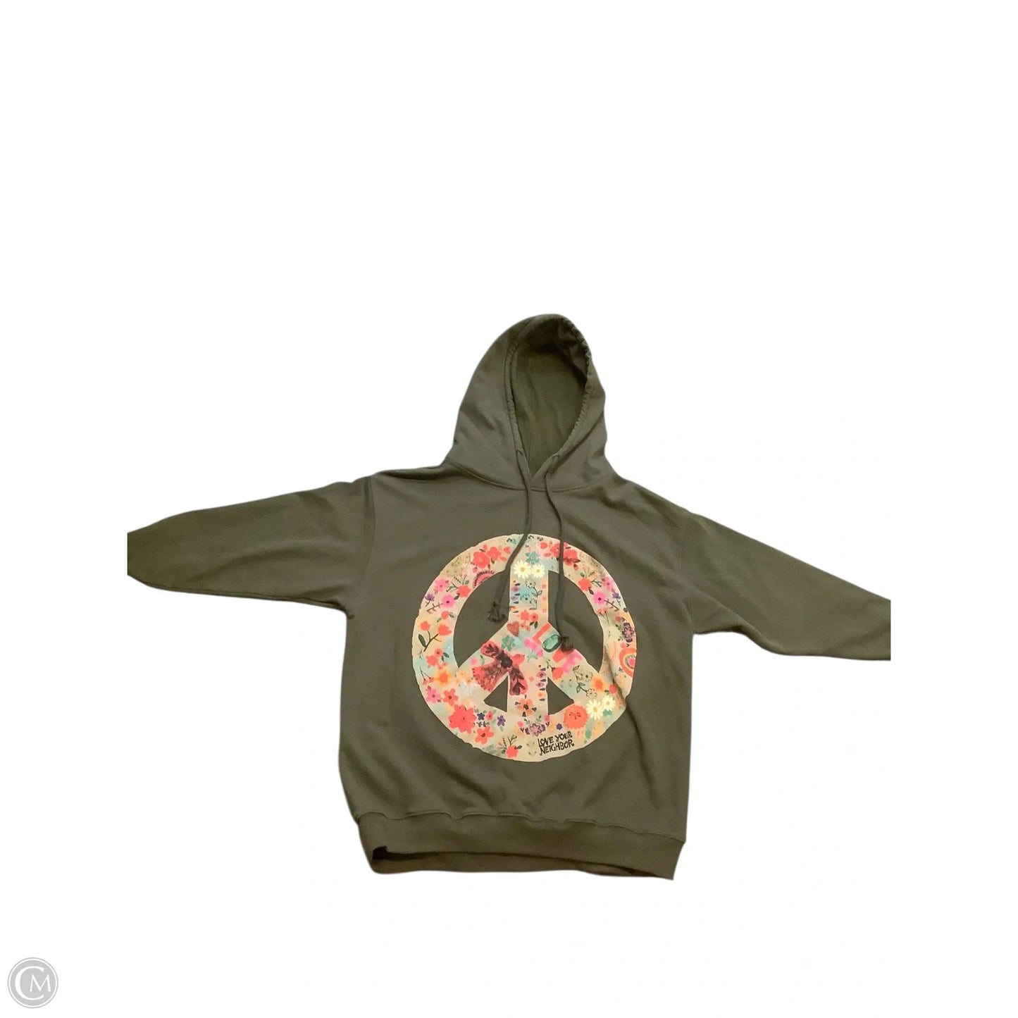 Sweatshirt Hoodie By Natural Life In Green, Size: S