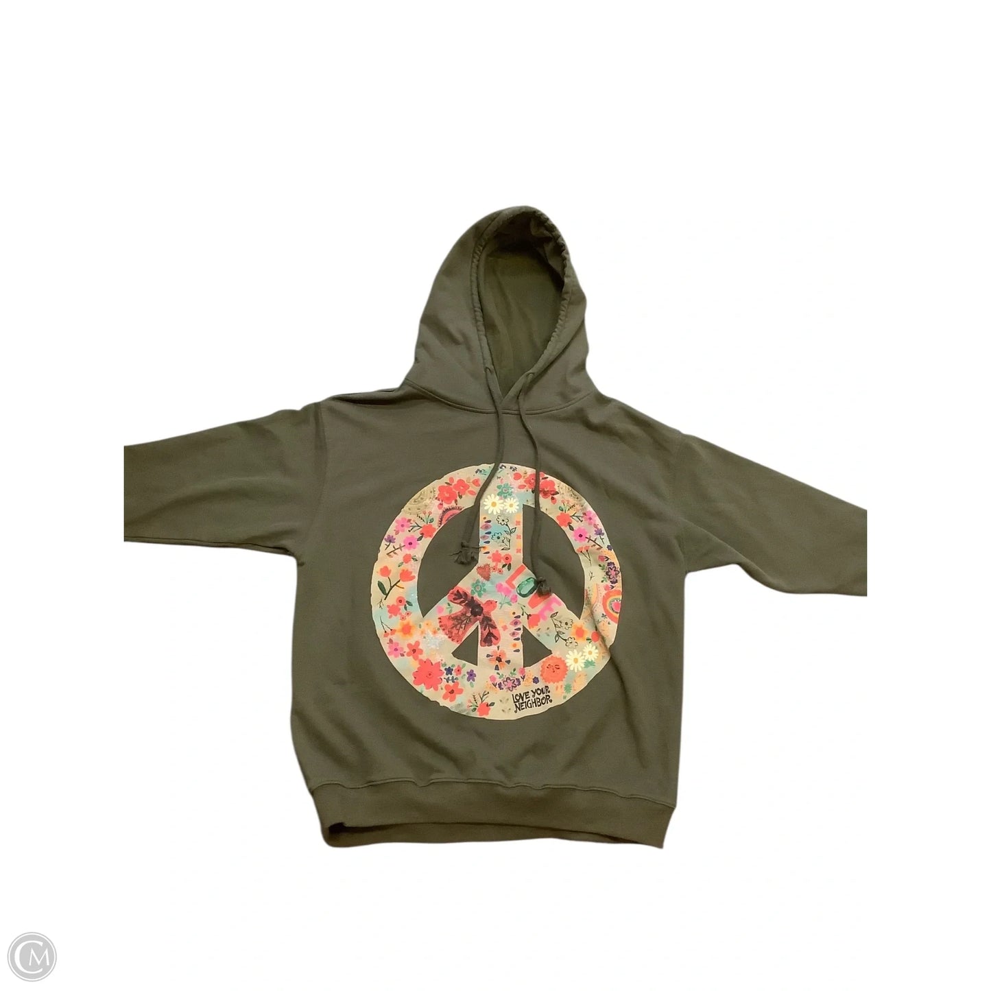 Sweatshirt Hoodie By Natural Life In Green, Size: S