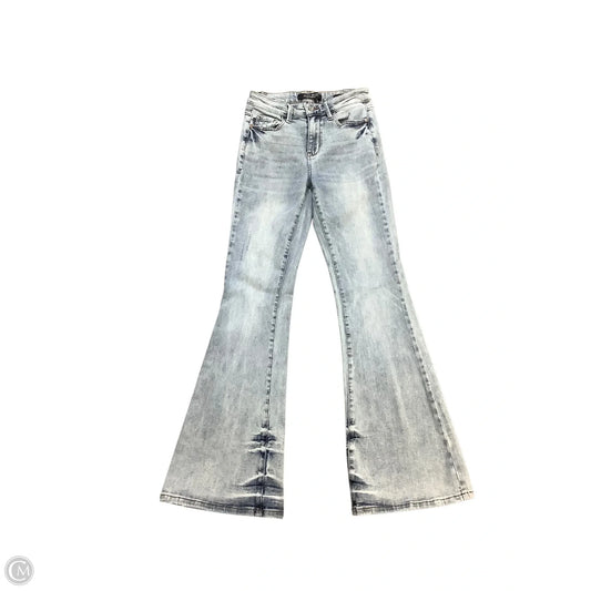 Jeans Flared By Judy Blue In Blue Denim, Size: 3 (26)
