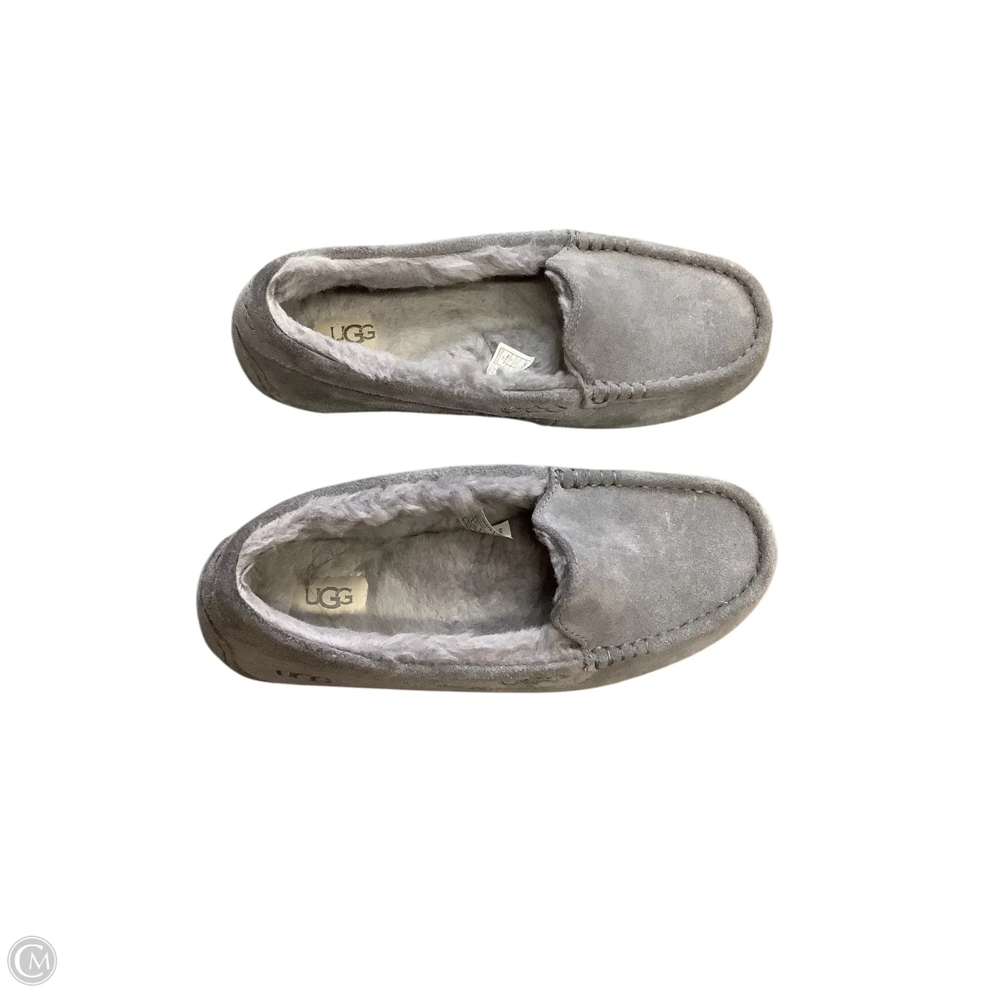 Slippers Designer By Ugg In Grey, Size: 8