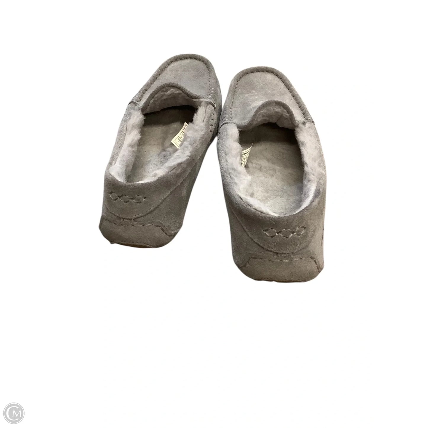 Slippers Designer By Ugg In Grey, Size: 8