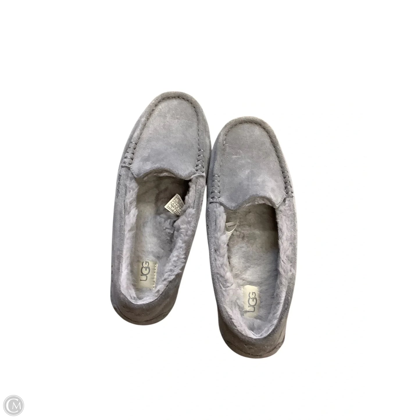 Slippers Designer By Ugg In Grey, Size: 8