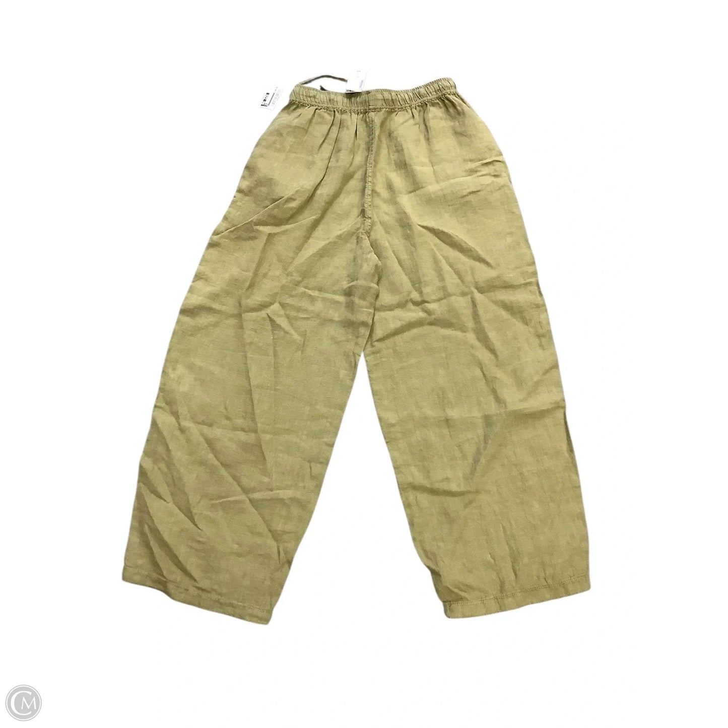 Pants Linen By Top Shop In Green, Size: S