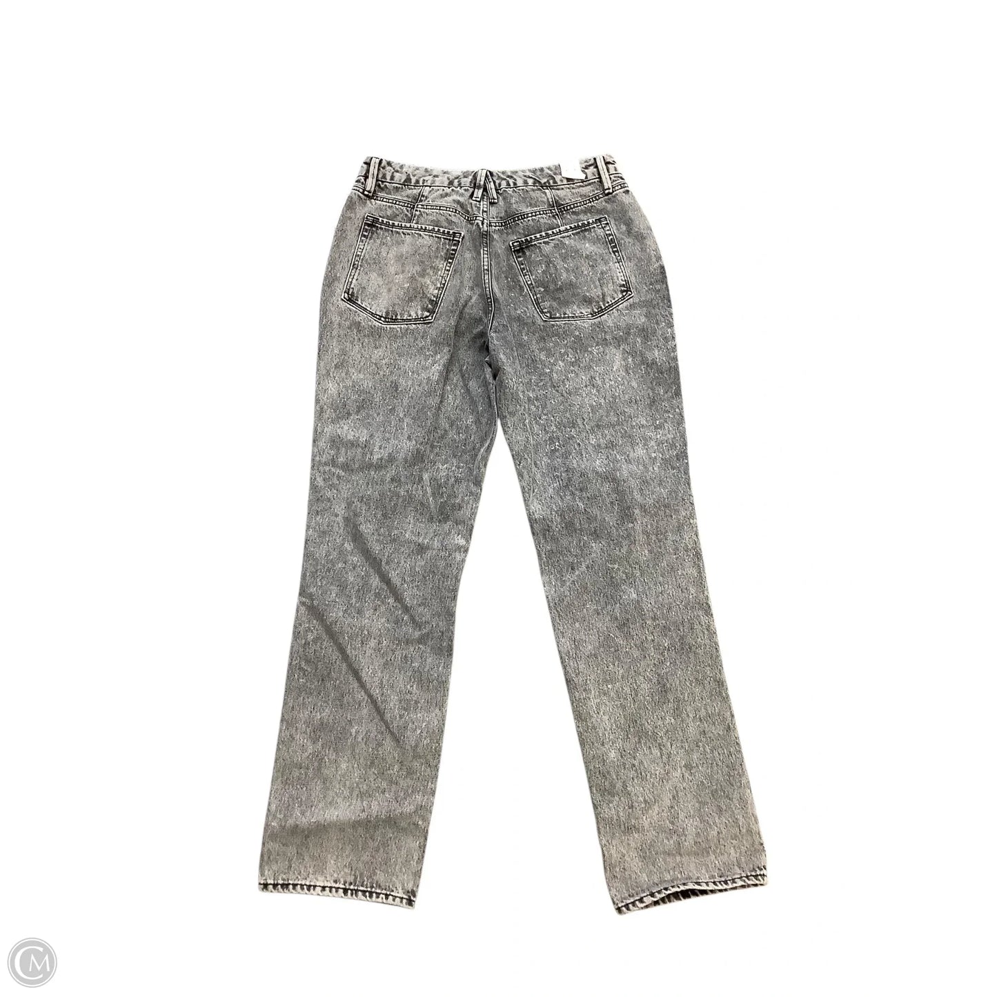 Jeans Straight By Good American In Black Denim, Size: 14