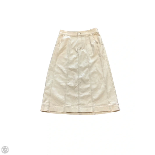 Skirt Maxi By Chicos In Cream, Size: 8