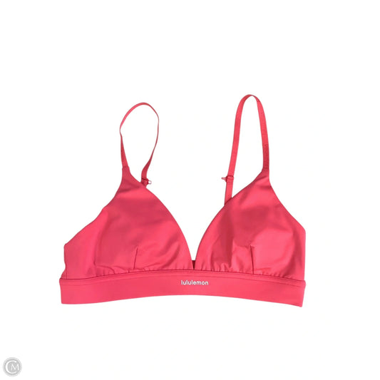 Athletic Bra By Lululemon In Pink, Size: 6