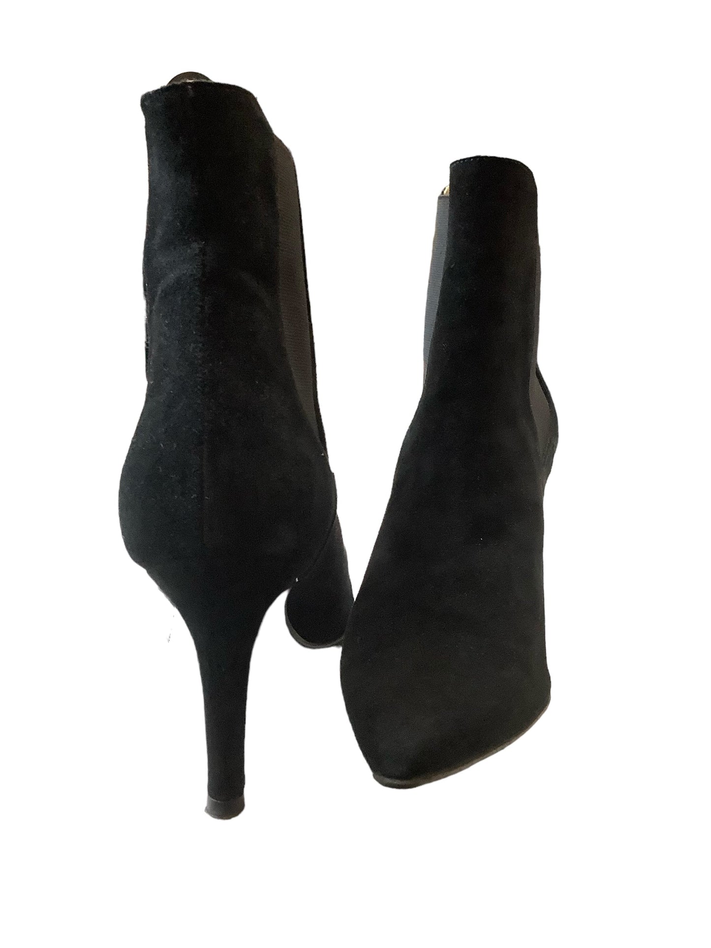 Black Boots Ankle Heels Cmc, Size 8