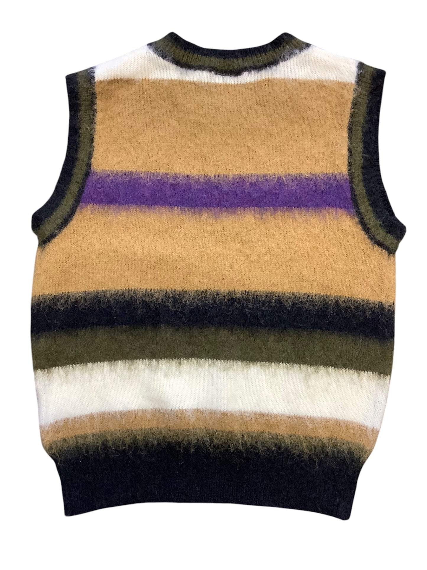 Vest Sweater By Lili Sidonio In Brown & Purple, Size: Xs