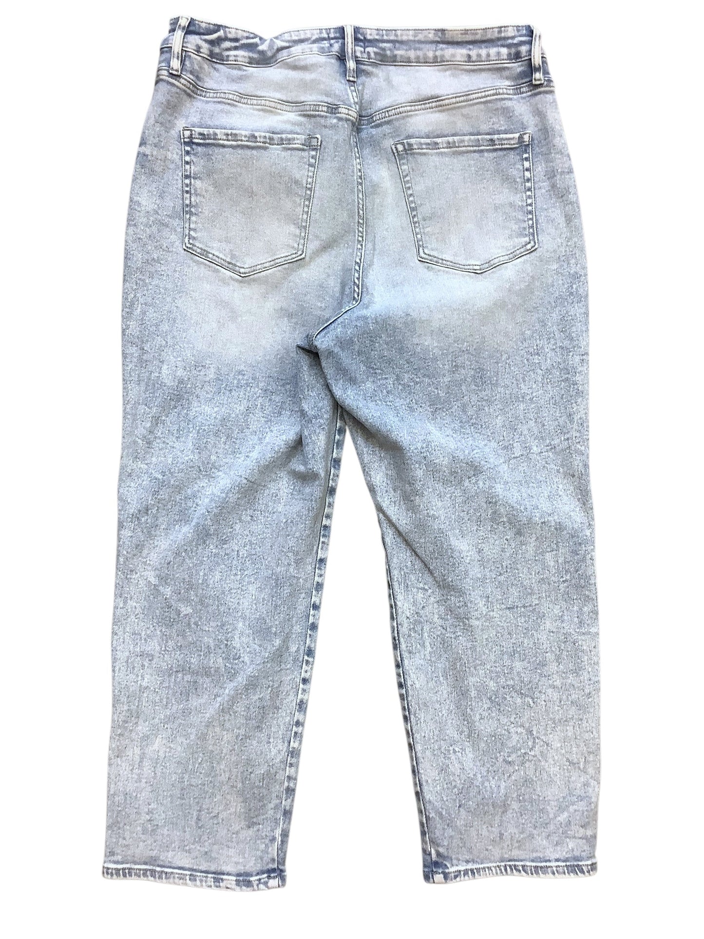 Jeans Straight By Ava & Viv In Blue Denim, Size: 18