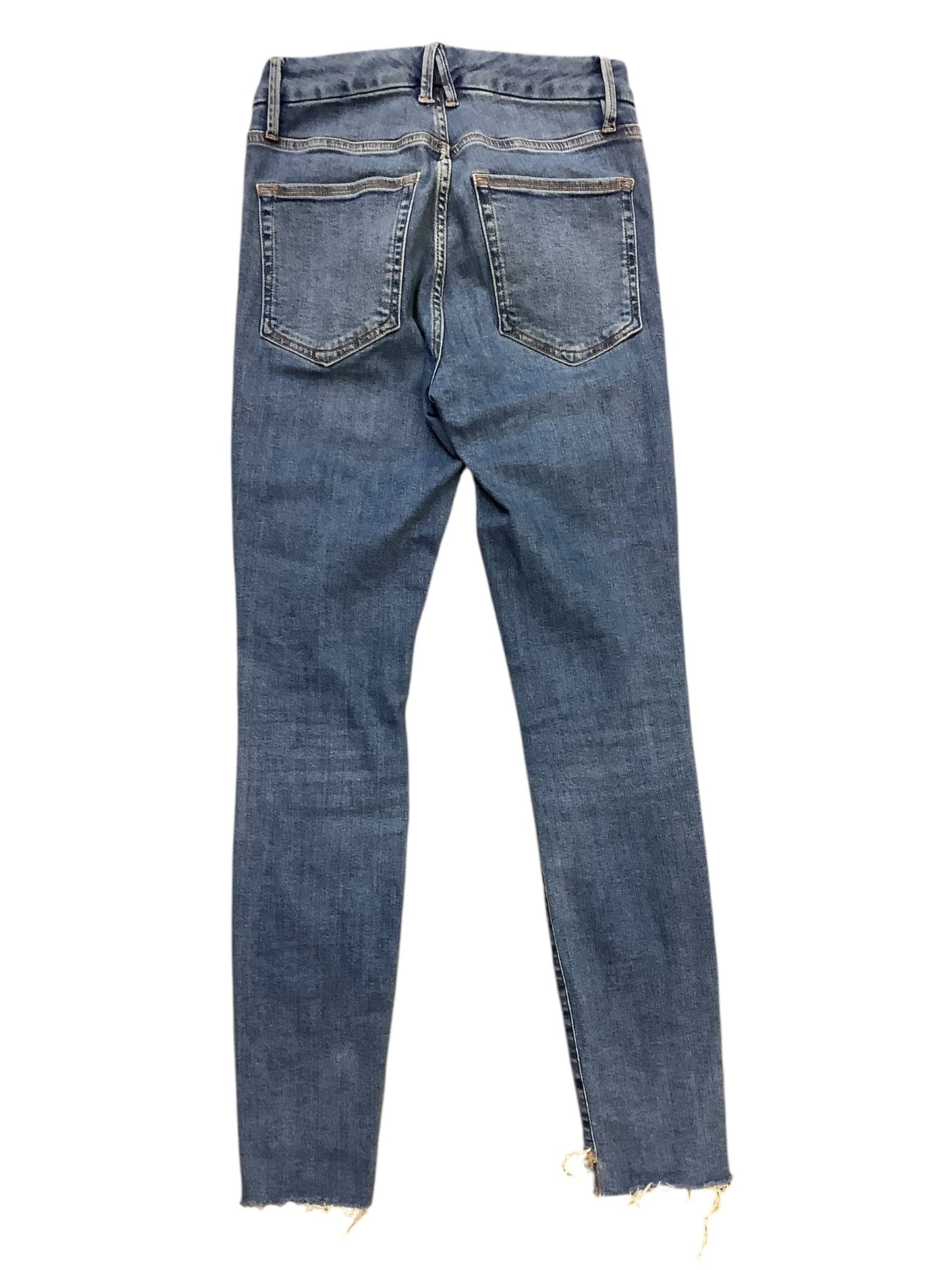 Jeans Skinny By Good American In Blue Denim, Size: 4