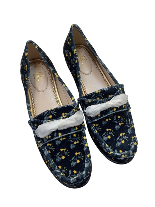 Shoes Flats By Cabi In Blue & Yellow, Size: 6