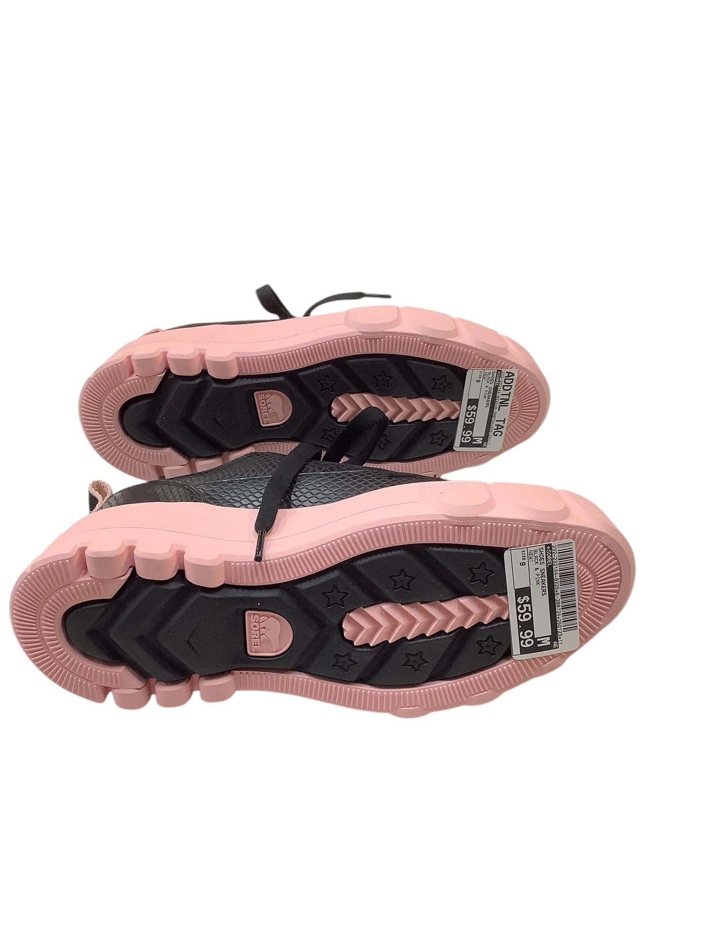 Shoes Sneakers By Sorel In Black & Pink, Size: 9