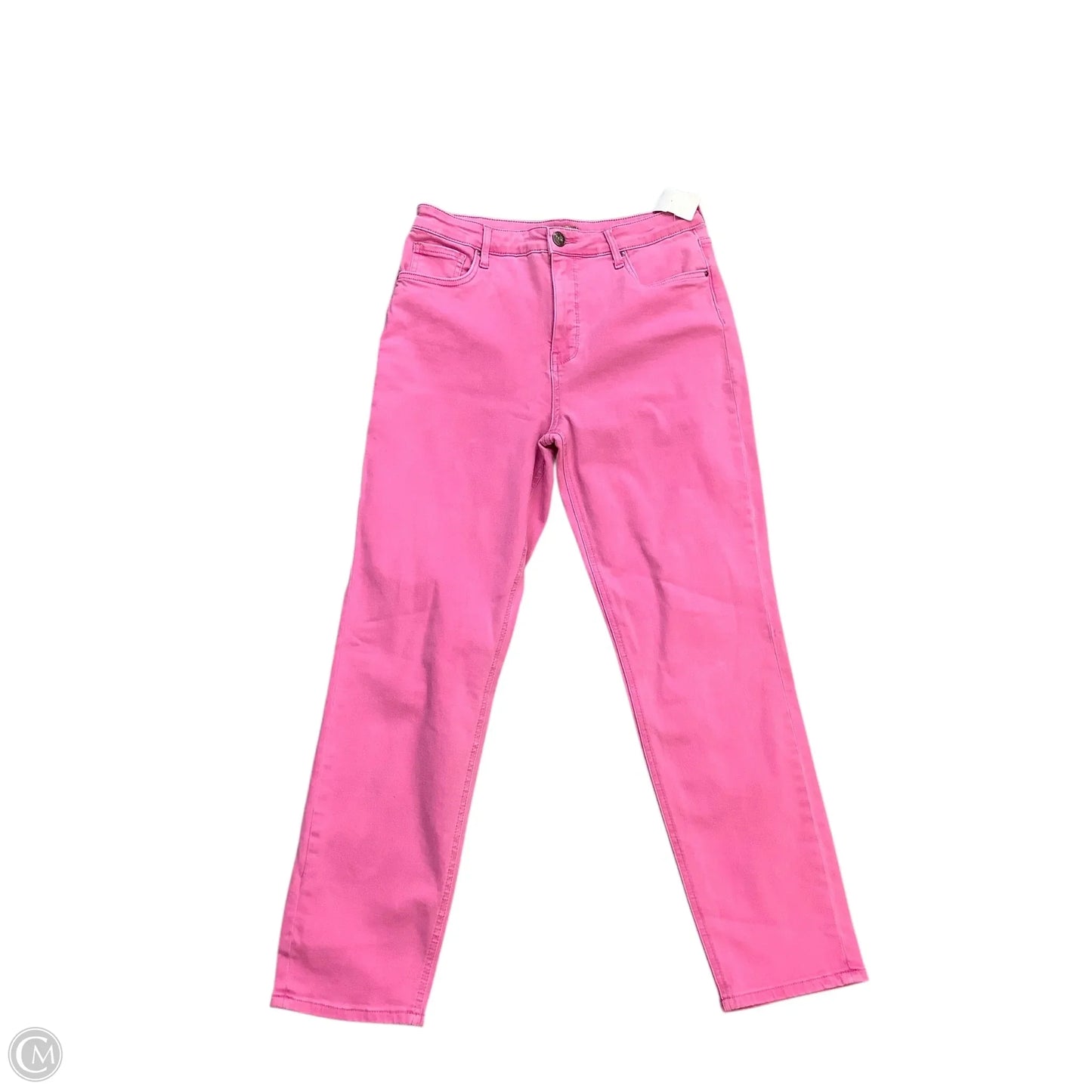 Jeans Straight By Kut In Plaid Pattern, Size: 10l