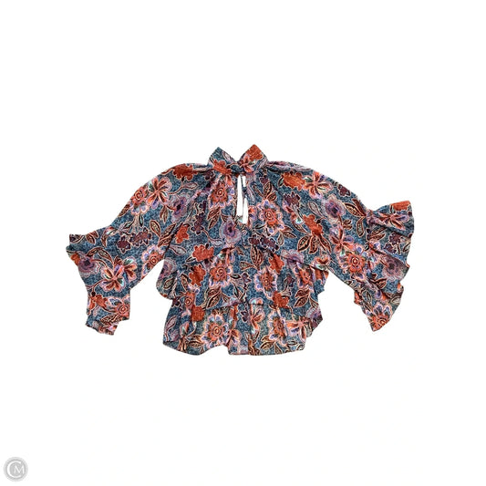 Blouse Designer By Misa In Floral Print, Size: M