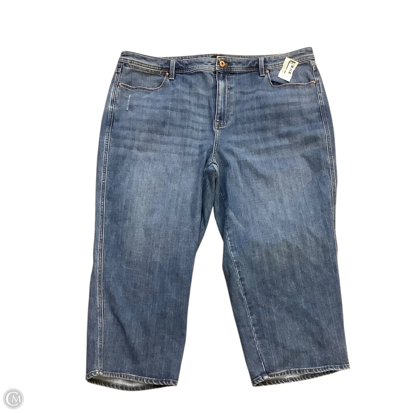 Jeans Wide Leg By Talbots In Blue Denim, Size: 22