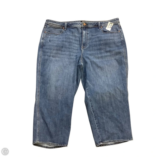 Jeans Wide Leg By Talbots In Blue Denim, Size: 22