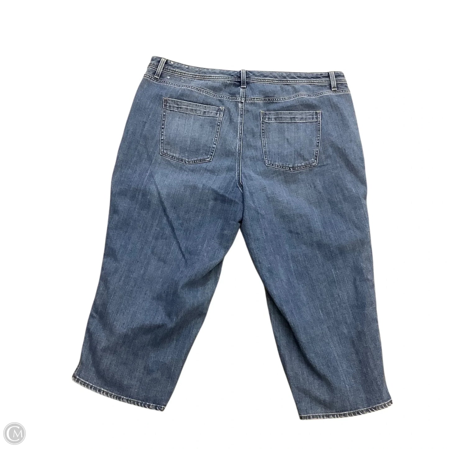 Jeans Wide Leg By Talbots In Blue Denim, Size: 22