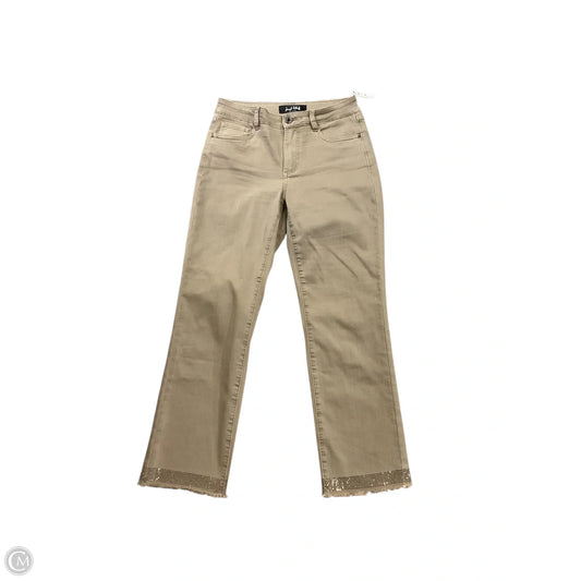 Jeans Straight By Joseph Ribkoff In Brown Denim, Size: 6