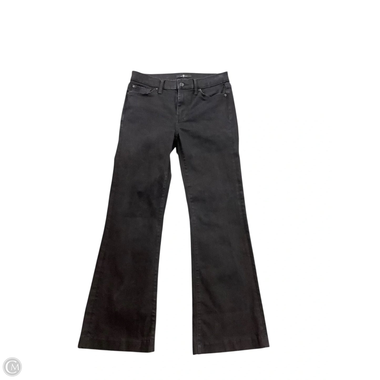 Jeans Flared By 7 For All Mankind In Black, Size: 6