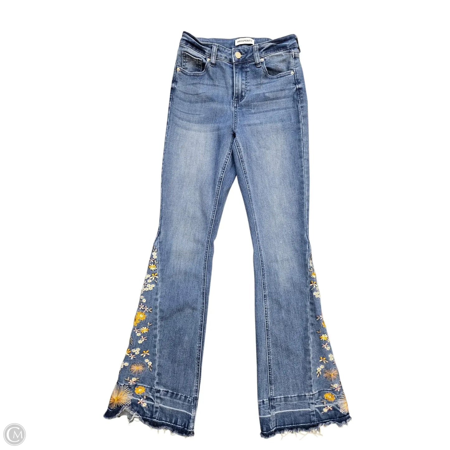 Jeans Flared By Clothes Mentor In Blue Denim, Size: 2(1/25)
