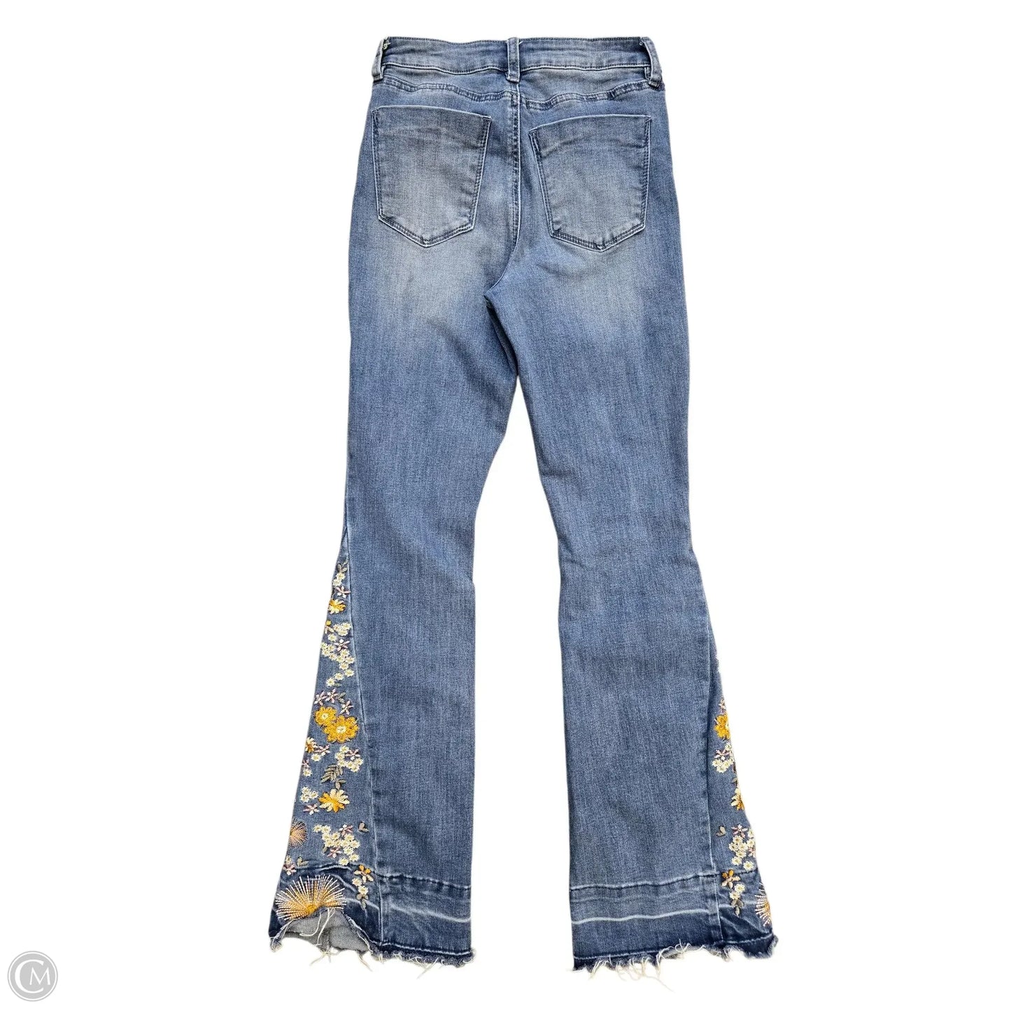 Jeans Flared By Clothes Mentor In Blue Denim, Size: 2(1/25)
