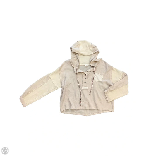 Top Long Sleeve By Pol In Cream, Size: M