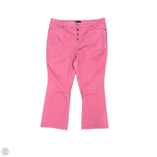 Jeans Boot Cut By Daily Thread In Pink Denim, Size: 20