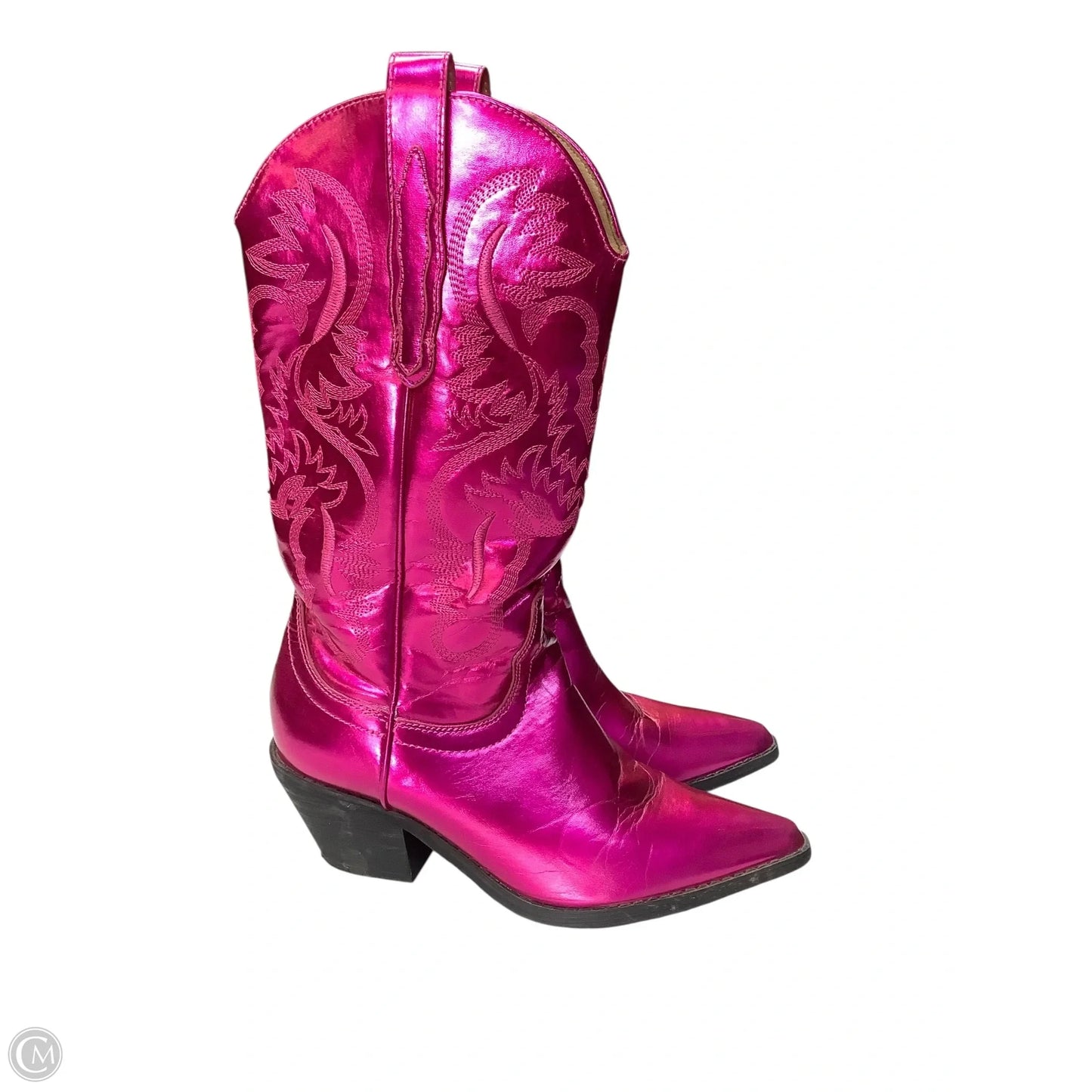 Boots Western By Clothes Mentor In Pink, Size: 9