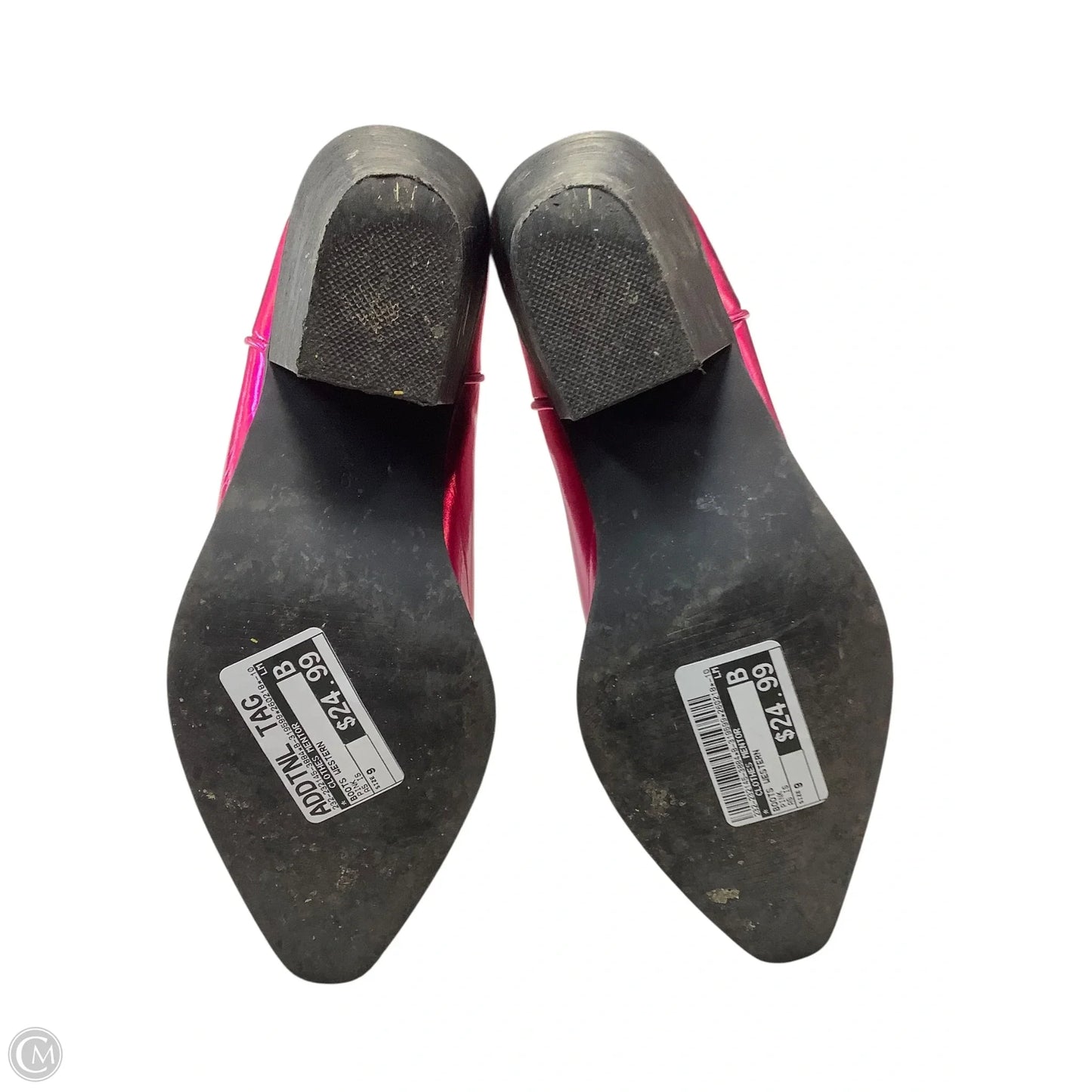 Boots Western By Clothes Mentor In Pink, Size: 9