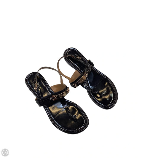 Sandals Designer By Coach In Black, Size: 8