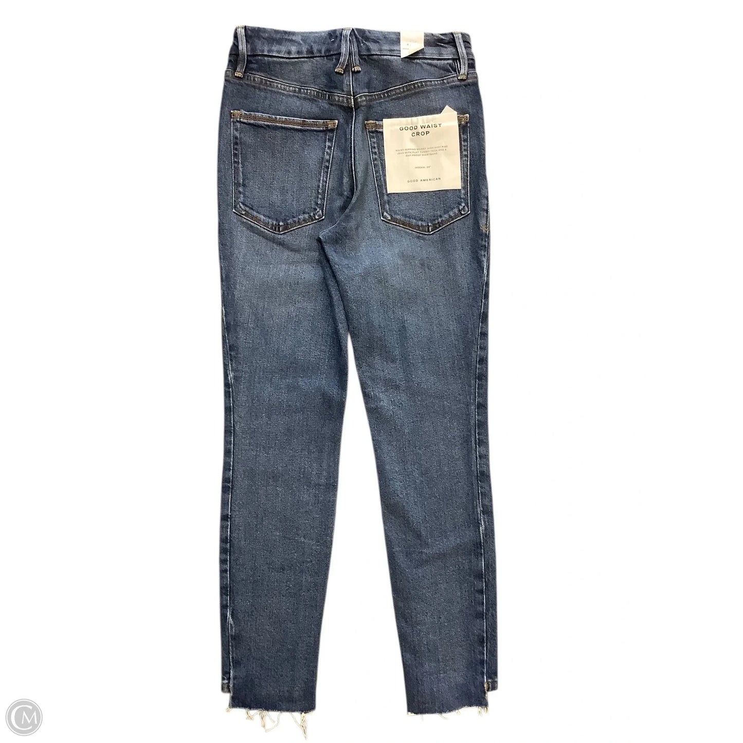 Jeans Straight Skinny By Good American In Blue Denim, Size: 2